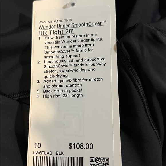 Lululemon Wunder Under SmoothCover HR Leggings 28” Black 6,8,10,12 & 14 NWT - Picture 11 of 14